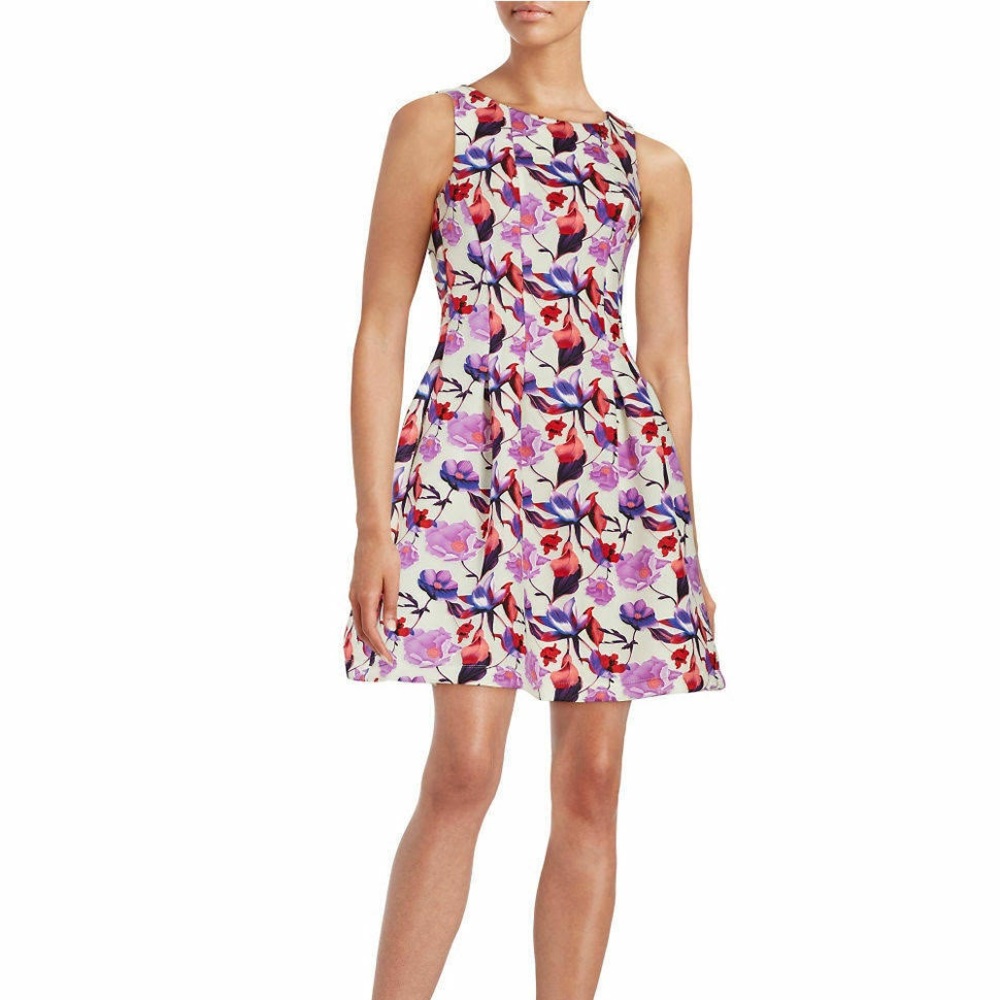 Gabby Skye Fit & Flare Floral Dress - 10